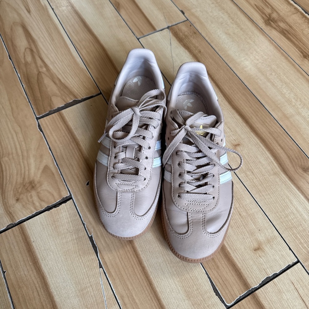 Adidas Samba Tan Sneakers Suede Low-Top